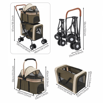Rubeku Pet Stroller Black